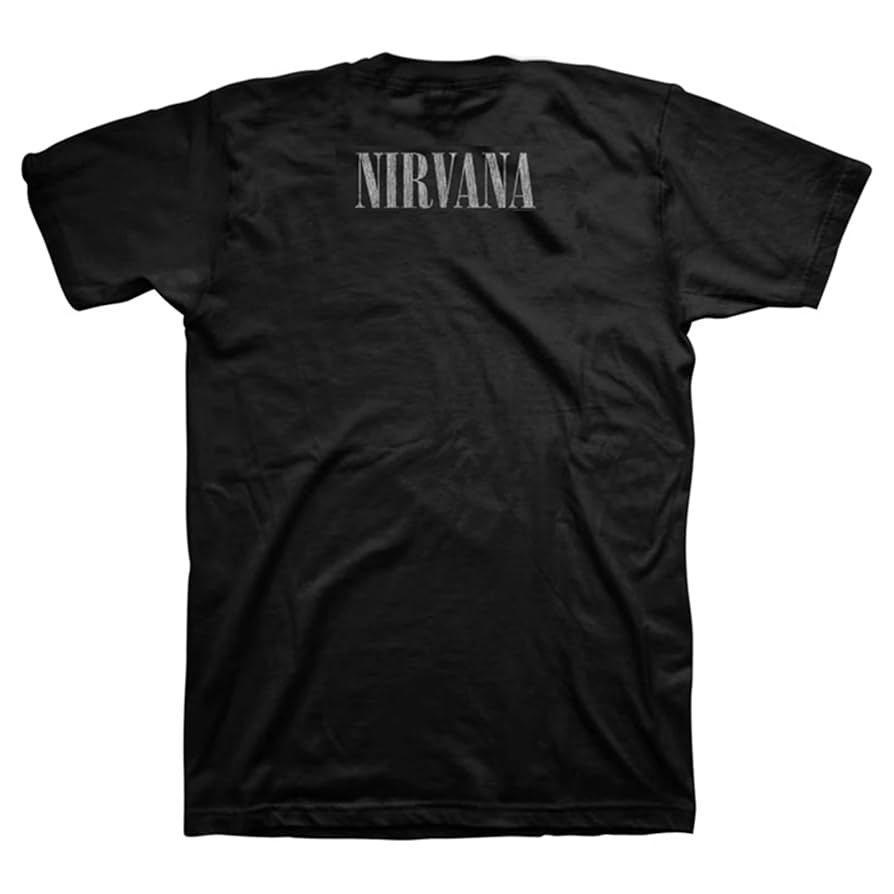 ニルヴァーナTシャツ NIRVANA ニルヴァーナ バンド ロック Tシャツ 水色 : Tシャツ